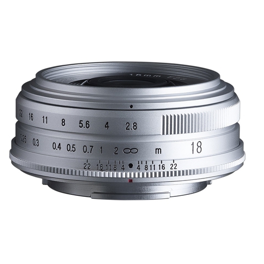 Voigtländer Color-Skopar 18mm 1:2,8 X-Mount Fuji silber