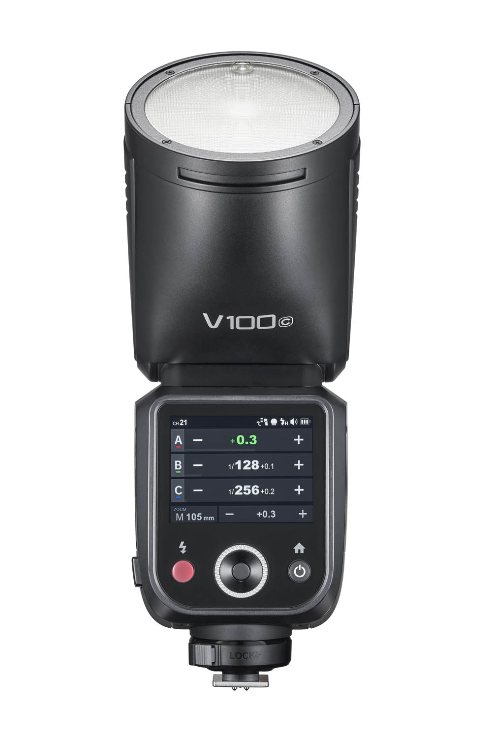 Godox V100 F Rundblitzgerät mit Akku für Fujifilm