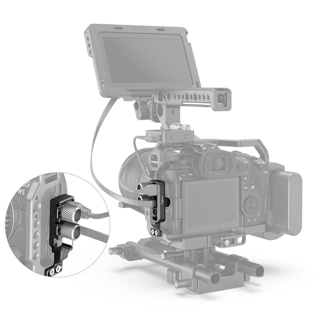 SmallRig 2981 HDMI- und USB-C-Kabelklemme für Canon EOS R5 / EOS R6