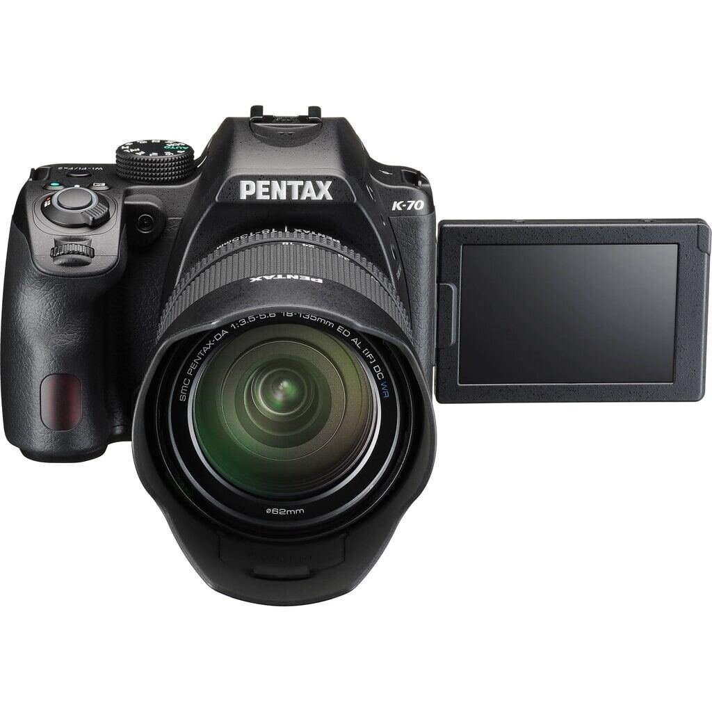 Pentax K-70 + DA 18-135mm 1:3,5-5,6 ED AL [IF] DC WR + Sensor Cleaning Kit + 2. Akku + Tasche