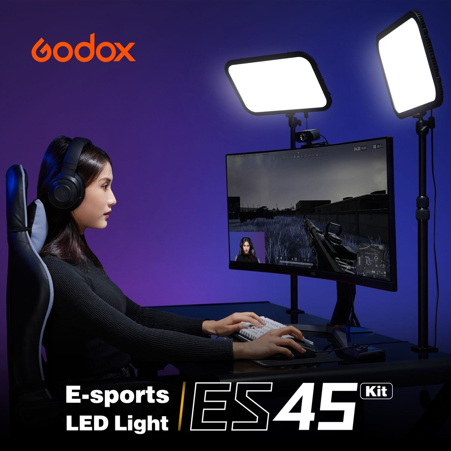 Godox ES45 Kit E sports light kit