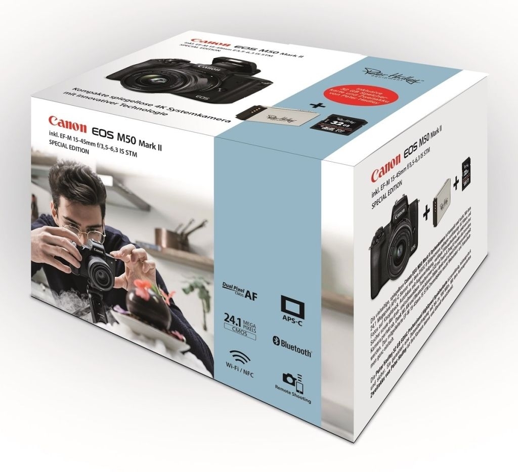 Canon EOS M50 II schwarz inkl. EF-M 15-45 1:3.5-6.3 IS STM Special Kit