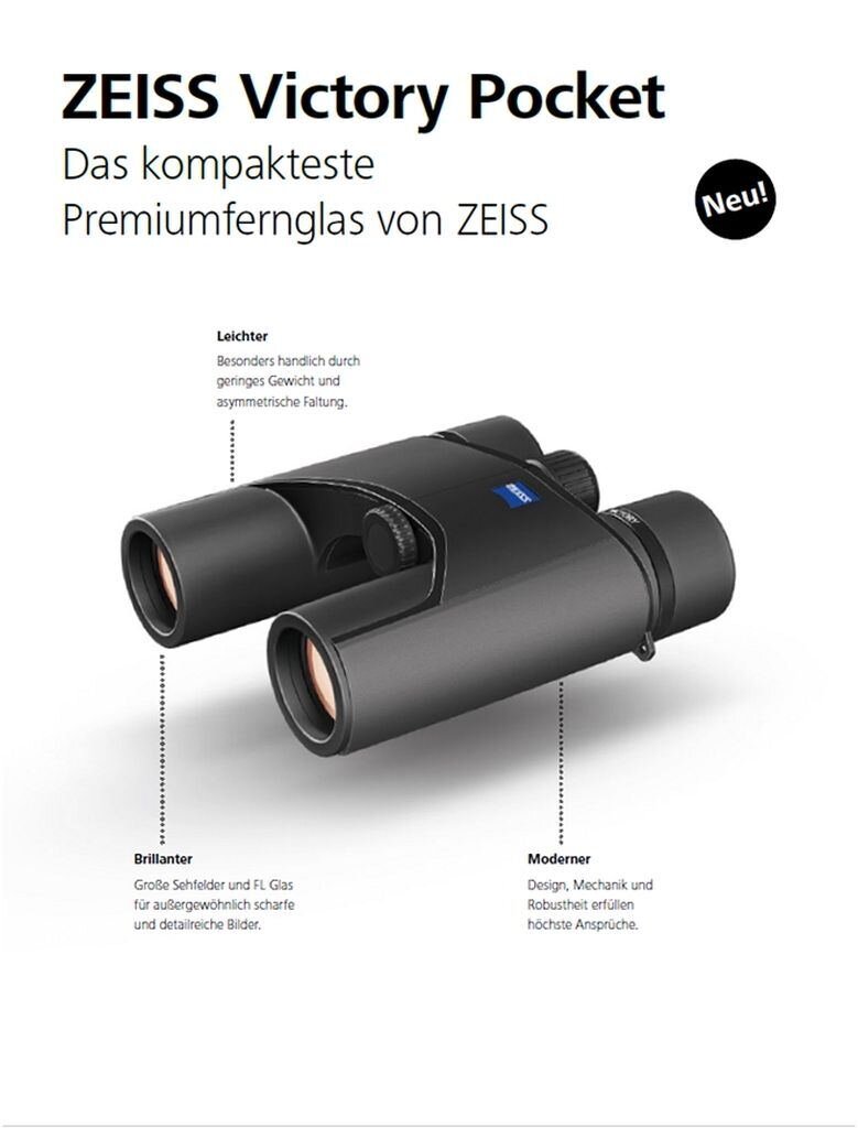 Zeiss Victory Pocket 8x25 schwarz