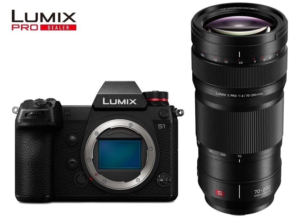 Panasonic LUMIX DC-S1 (DC-S1E-K) + LUMIX S PRO 70-200mm 1:4 OIS (S-R70200E)