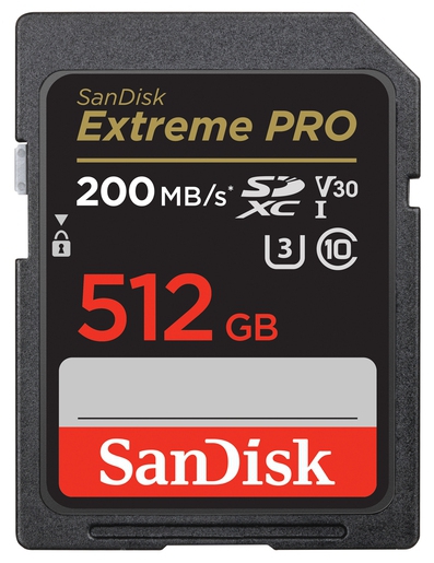SanDisk Extreme Pro SDXC 512GB UHS-I U3 V30