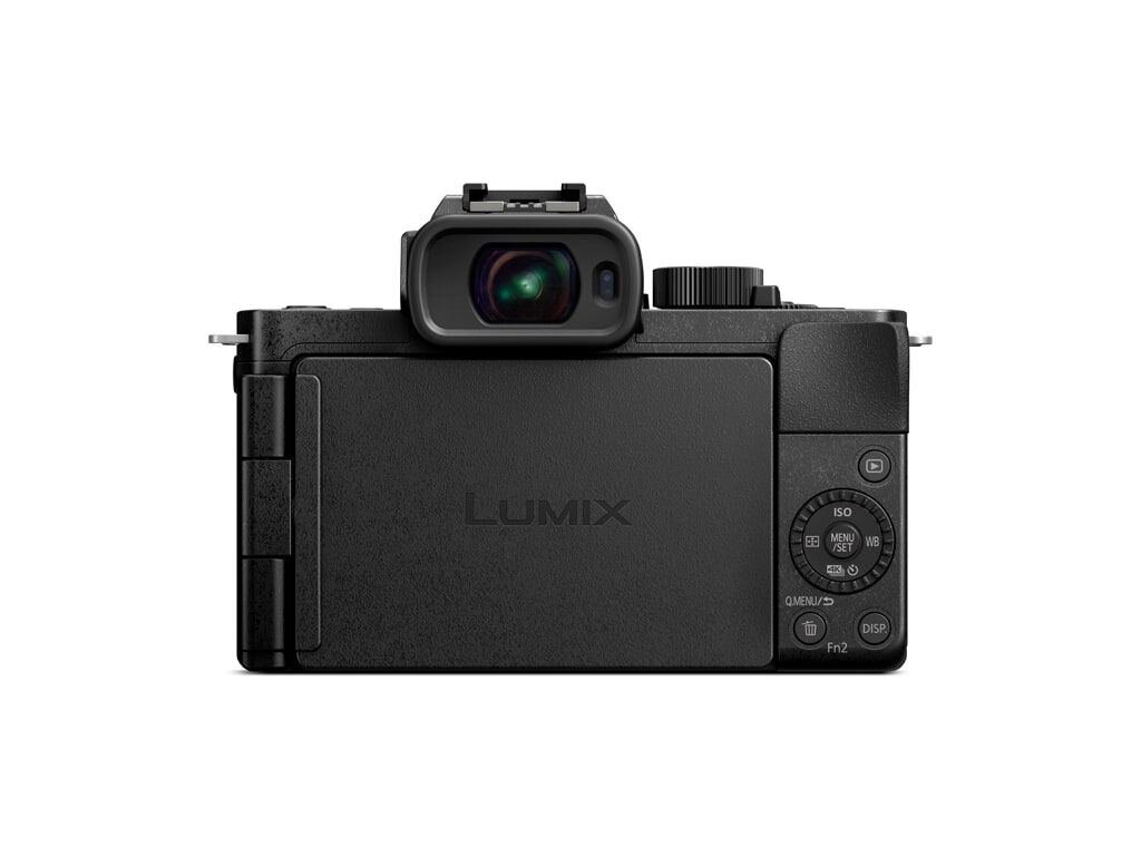 Panasonic LUMIX DC-G110 schwarz + 12-32mm 1:3,5-5,6 G VARIO MEGA O.I.S. + DMW-SHGR1E Stativ-/Handgriff (DC-G110VEG-K)