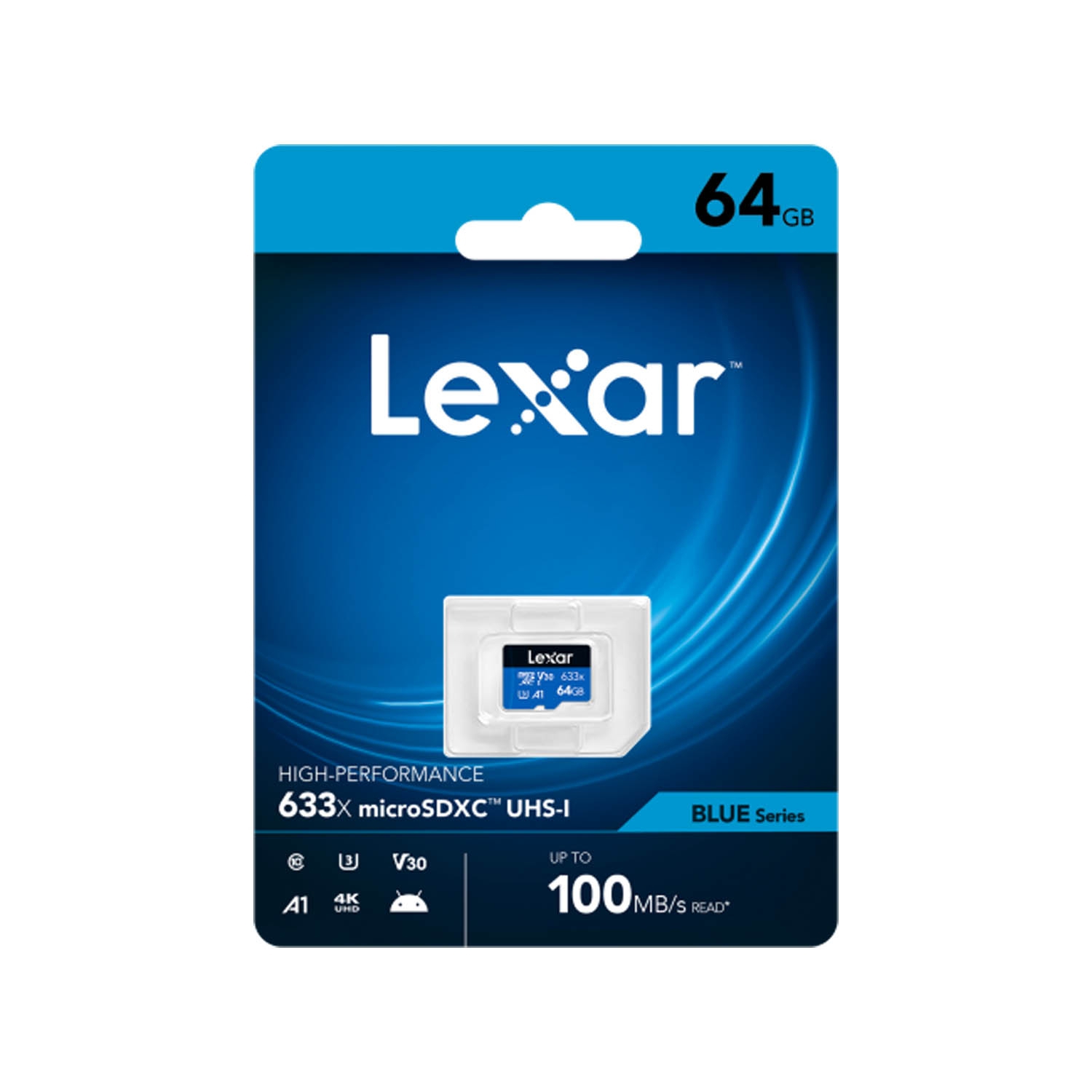Lexar Blue Series microSDXC  64GB UHS-I 633x V30