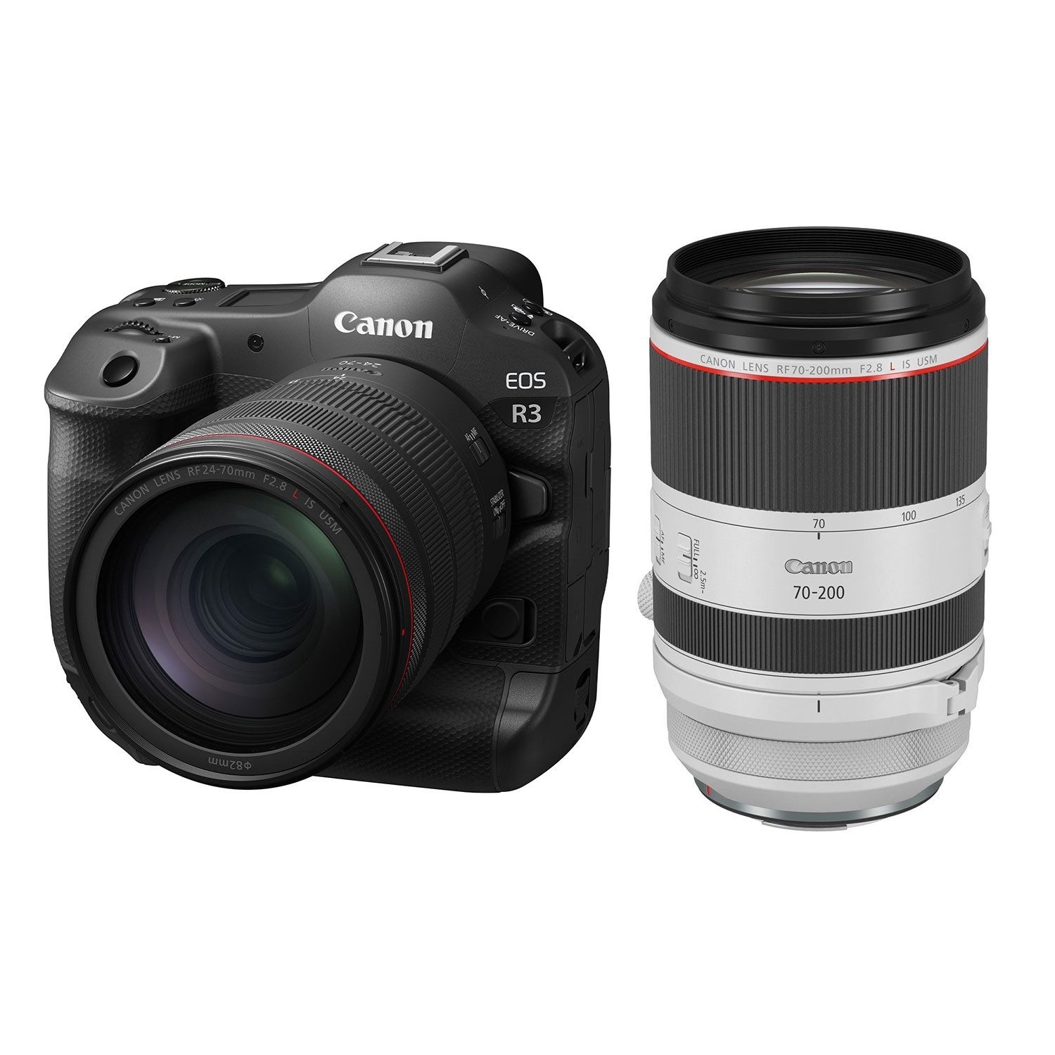 Canon EOS R3 + RF 24-70mm 1:2,8 L IS USM + RF 70-200mm 1:2,8 L IS USM