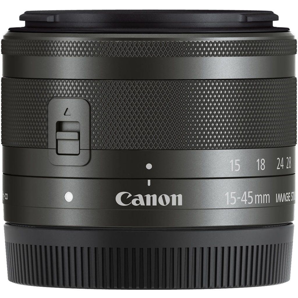 Canon EF-M 15-45mm 1:3,5-6,3 IS STM graphit grau aus Set