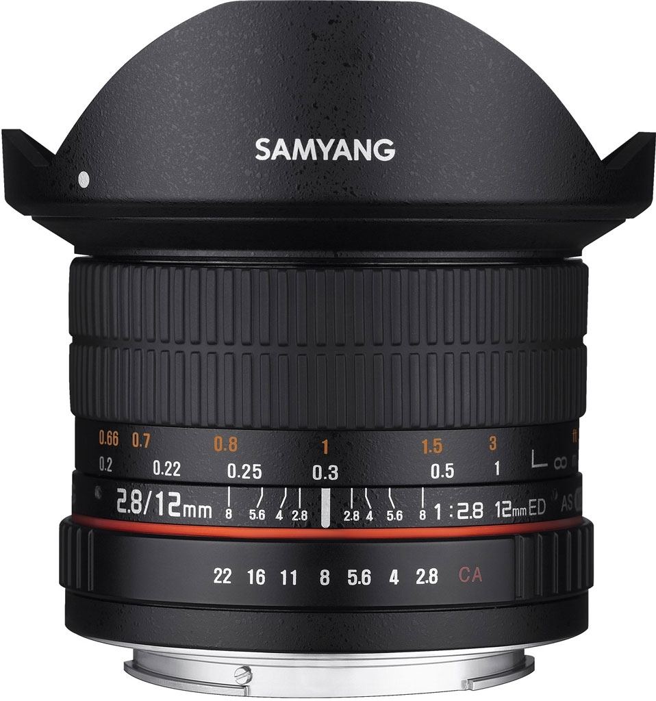 Samyang 12mm 1:2,8 ED AS NCS Fisheye für Canon