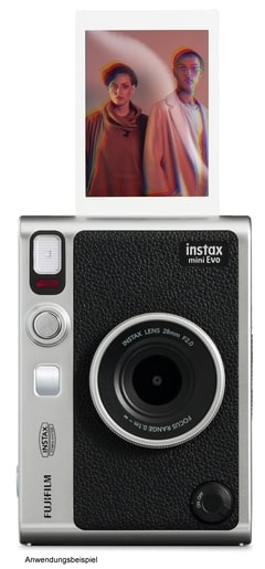 FujiFilm Sofortbildkamera Instax Mini EVO black EX D ⏩ bei Fotomax in  Nürnberg & Berlin