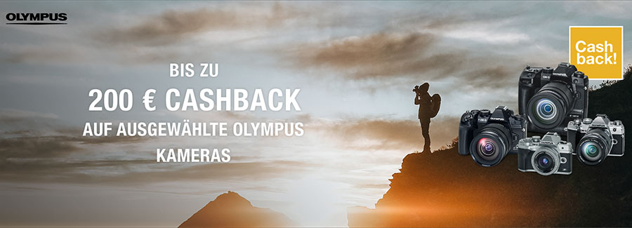 OLYMPUS SOMMER CASHBACK AKTION: 03.05.2021 - 15.07.2021
