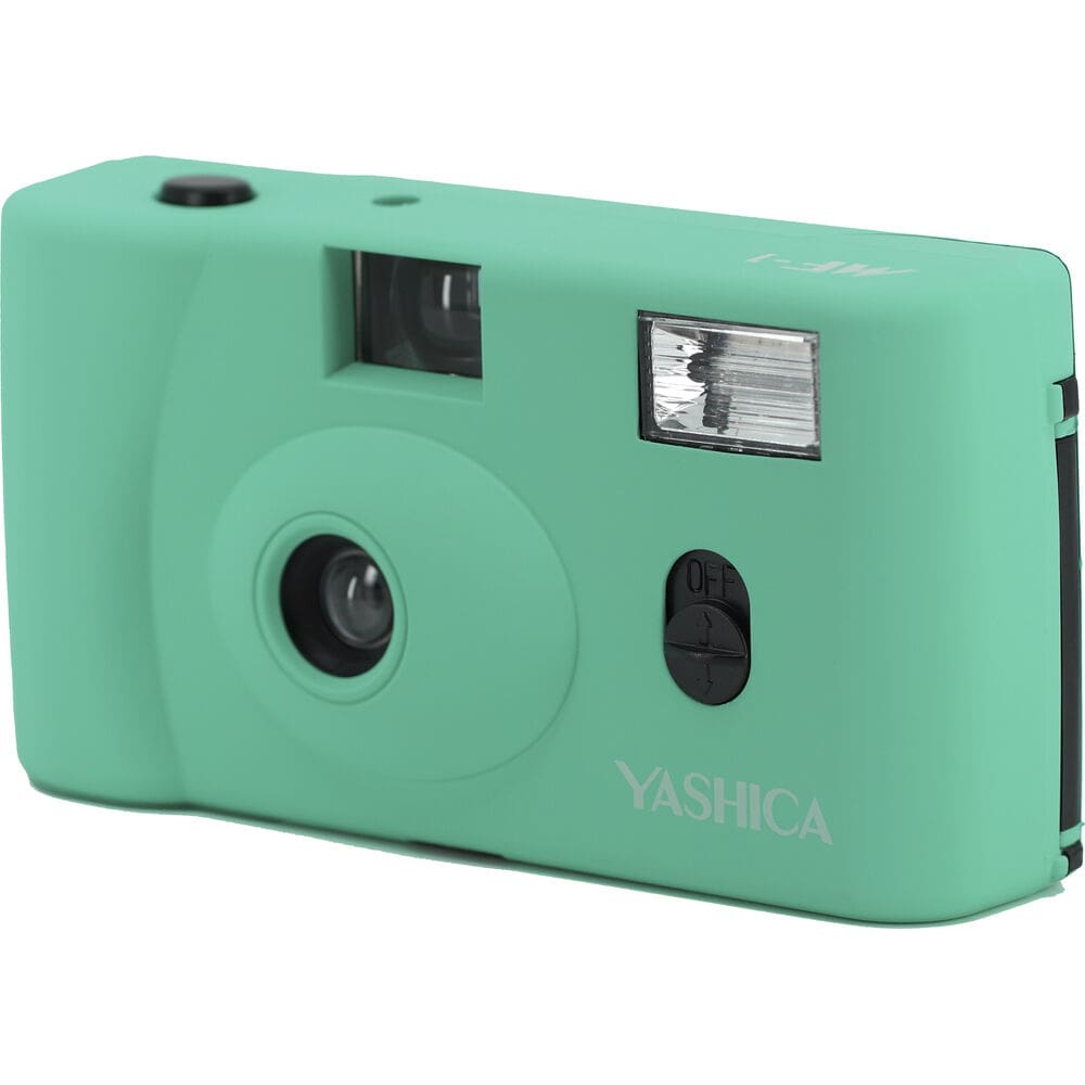 Yashica MF-1 türkis + 200 ASA Film