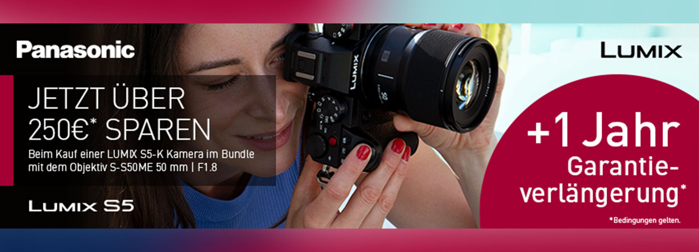PANASONIC LUMIX S5 1 JAHR GARANTIEVERLÄNGERUNG 16.08.2021 - 30.09.2021