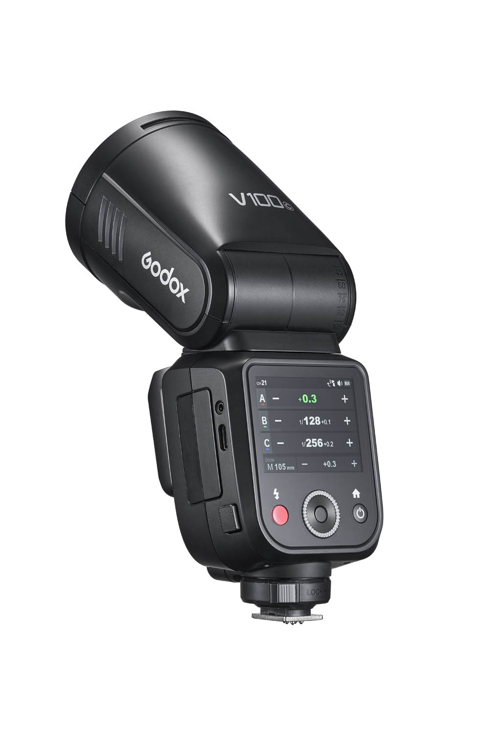 Godox V100 N Rundblitzgerät mit Akku für Nikon
