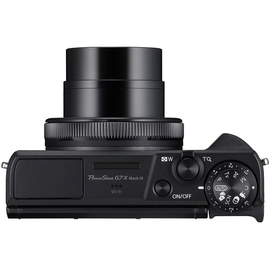 Canon PowerShot G7X Mark III schwarz VLogger Kit inkl. Canon Tripod HG-100TBR + 64GB SD Speicherkarte