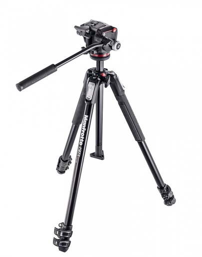 Manfrotto 190X Alu Stativ QPL mit XPRO Fluid-Kopf 3 Segmente