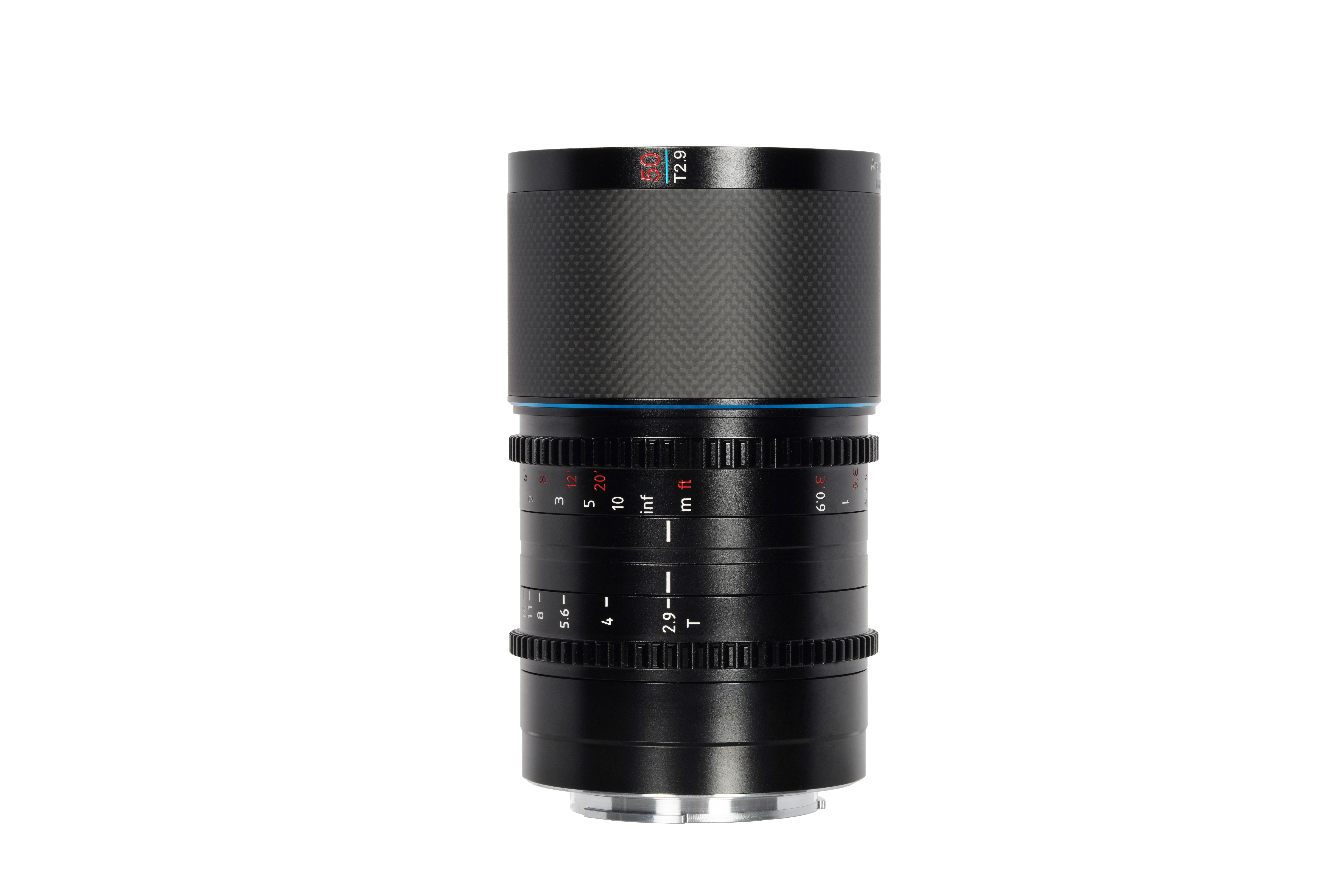 SIRUI Saturn 50mm T2.9 1.6x Carbon Vollformat anamorphes Objektiv (RF Mount; Blue Flare)