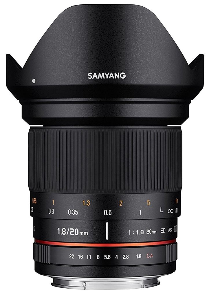 Samyang 20mm 1:1,8 ED AS UMC Sony E-Mount