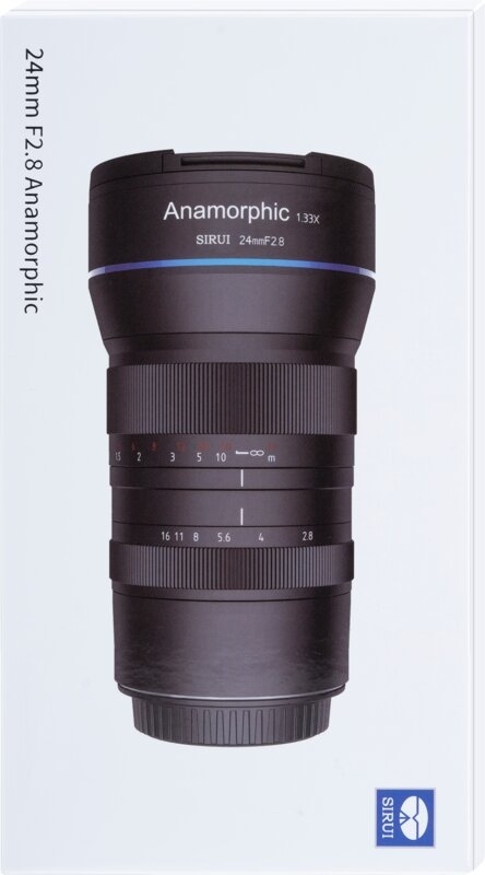 SIRUI SR24-MFT 24mm f2.8 1.33X Anamorphotisches Objektiv (M4/3 Mount)