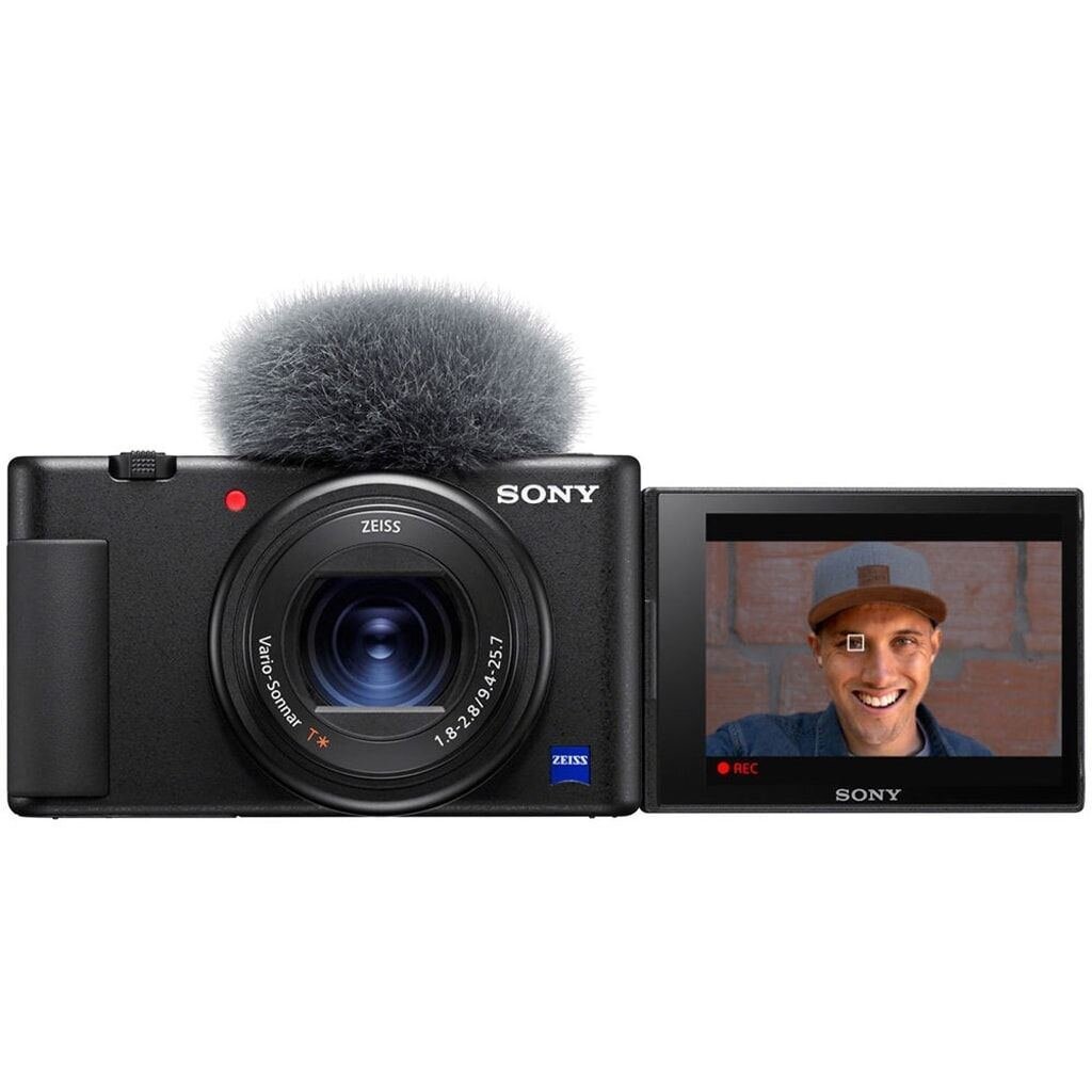 Sony ZV-1 Vlog-Kamera + GP-VPT2BT Handgriff + ECM-W2BT Mikrofon