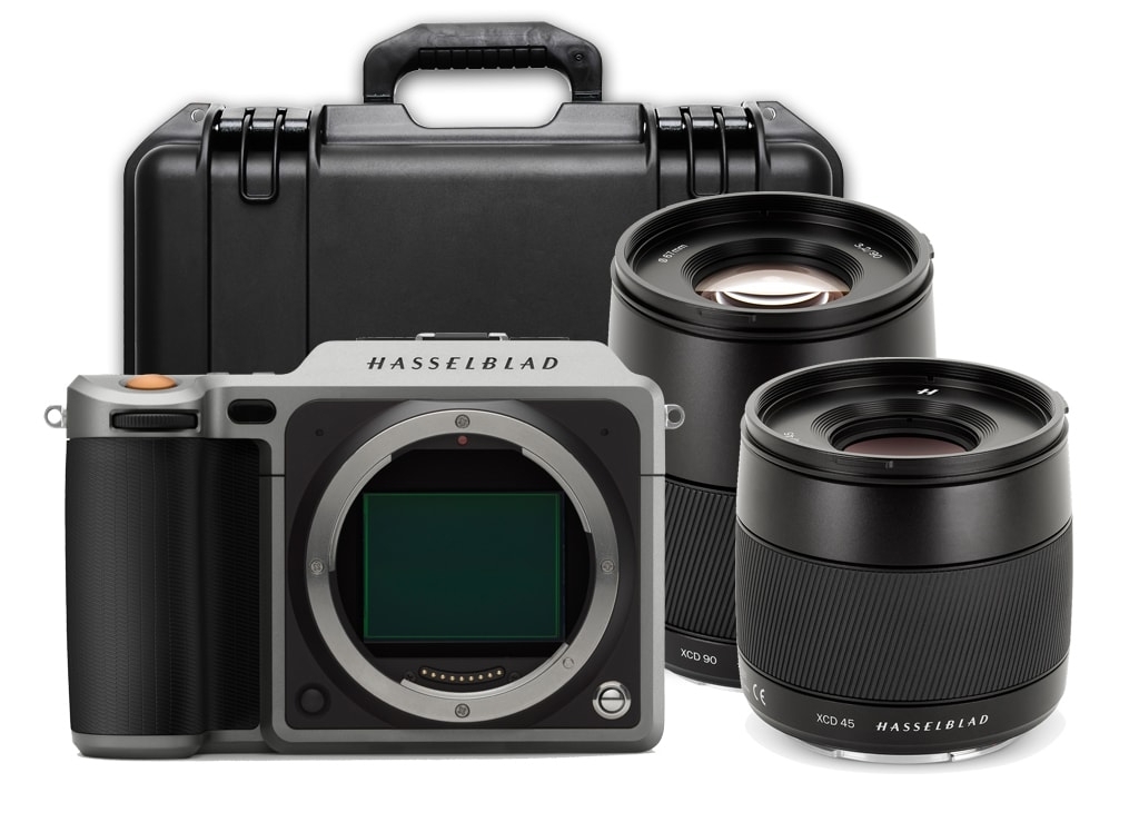 Hasselblad X1D-50c silber mit XCD 45mm 3,5 u. XCD 90mm 3,2 + Pelican Case