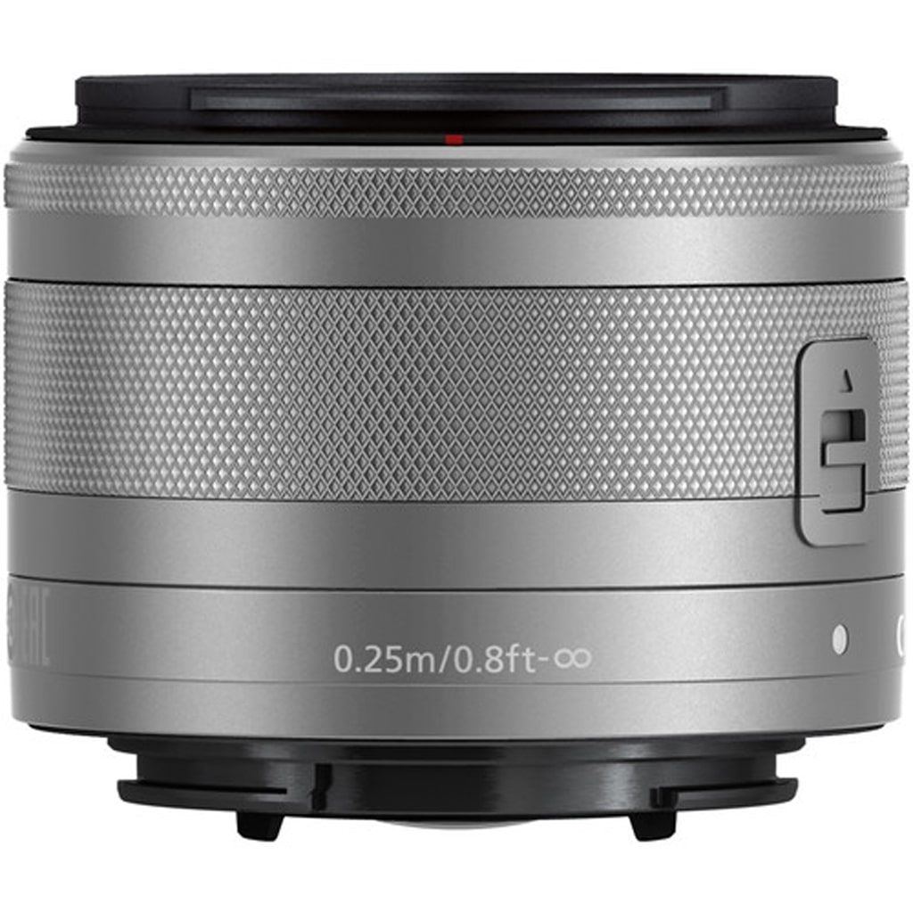 Canon EF-M 15-45mm 1:3,5-6,3 IS STM silber aus Set