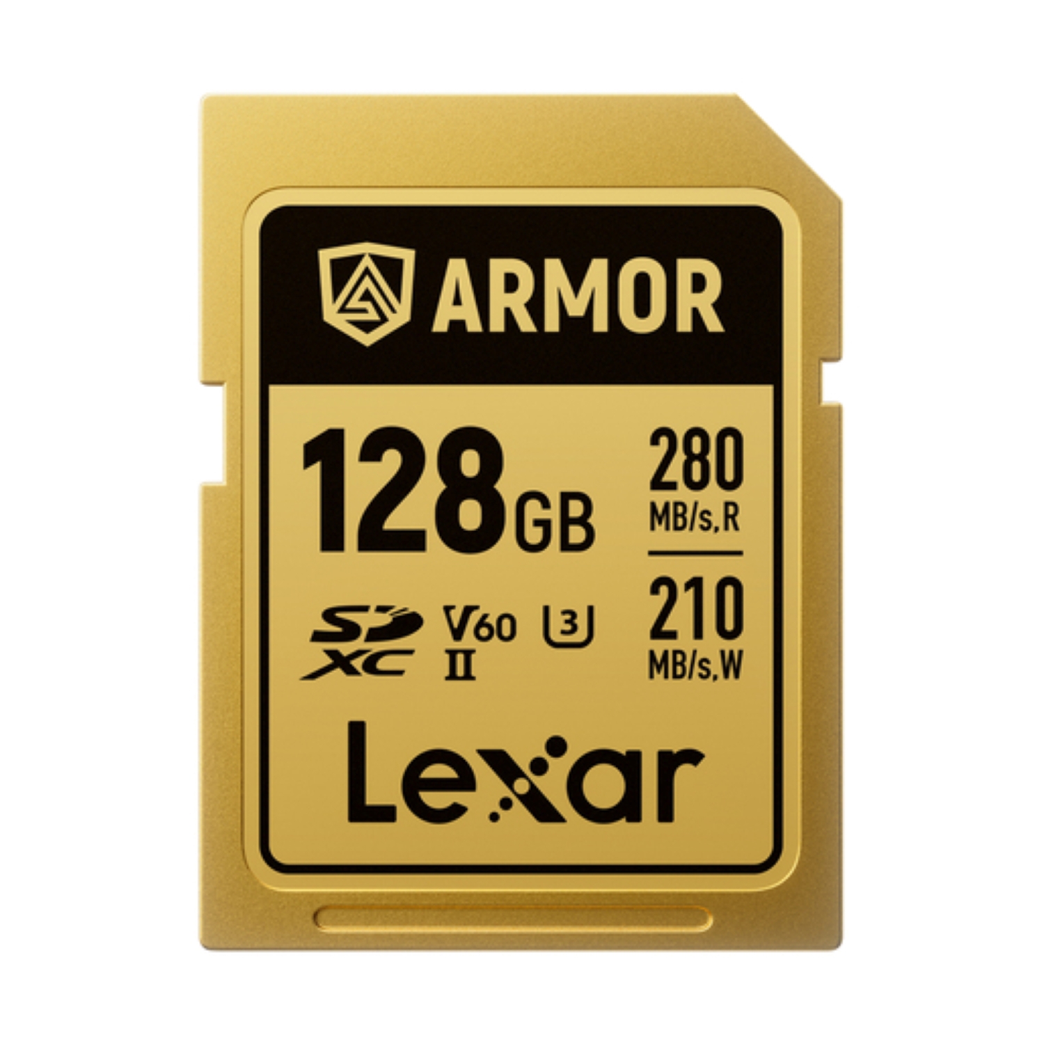 Lexar Pro Gold Series SDXC ARMOR 128GB UHS-II V60 IP68 Stainless Steel R280/W210MB/s