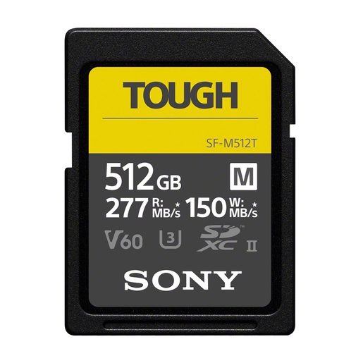 Sony SDXC 512GB TOUGH Class10 UHS-II U3 V60 277/150 MB/s Speicherkarte
