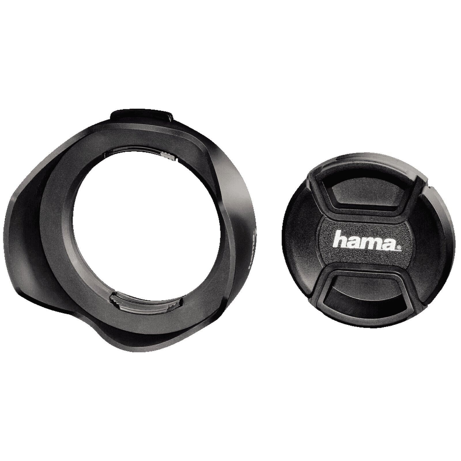 Hama Gegenlichtblende universal mit Objektivdeckel 62mm