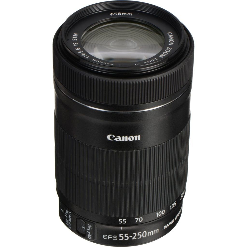 Canon EF-S 55-250mm 1:4,0-5,6 IS STM aus Set