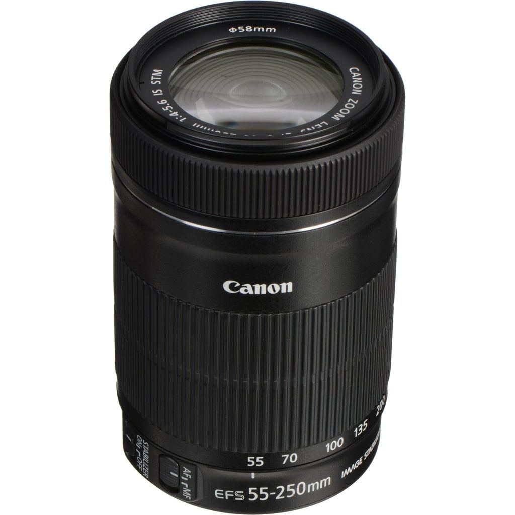 Canon EF-S 55-250mm 1:4-5,6 IS STM aus Set