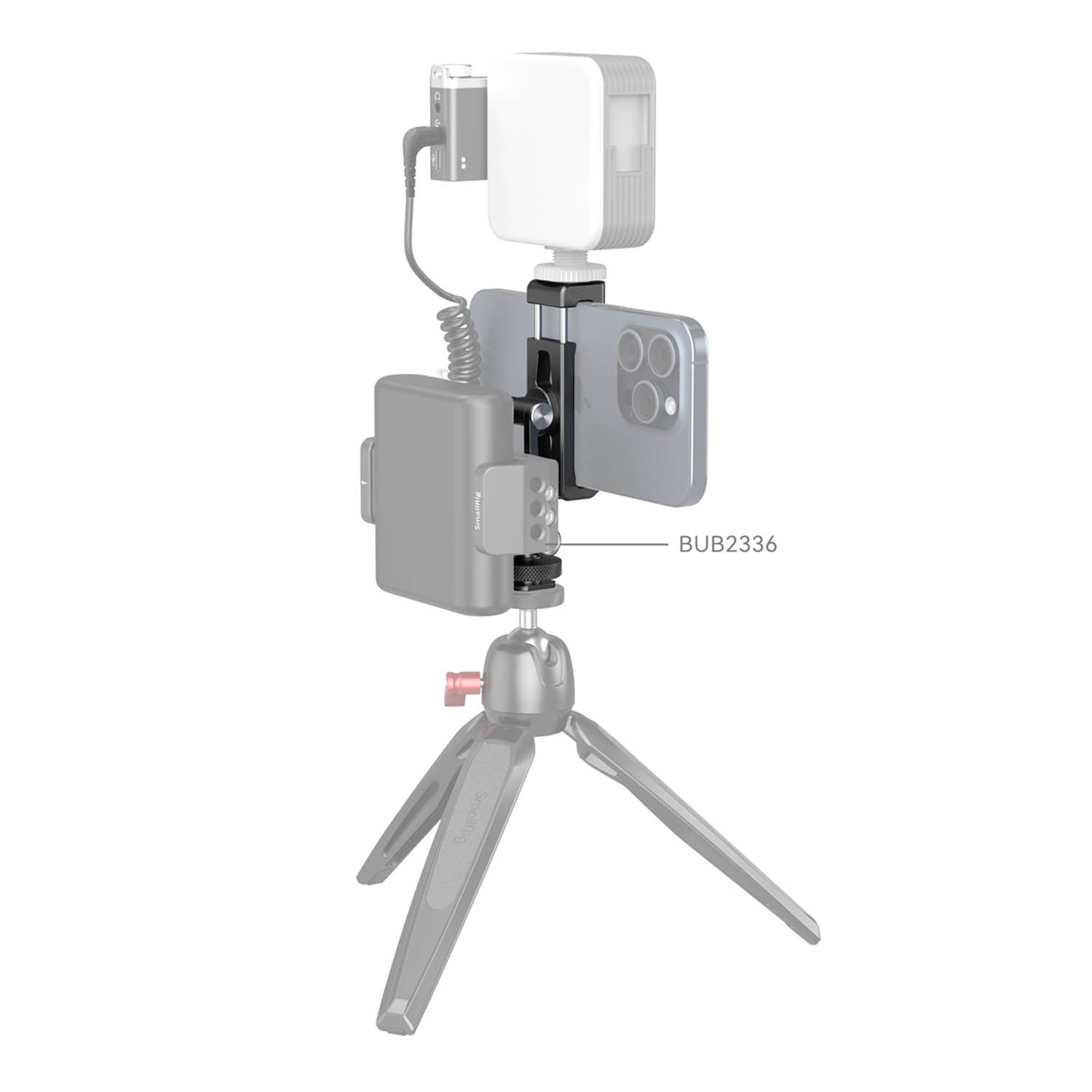 SmallRig 4382 Metal Phone Holder mit Cold Shoe Mount