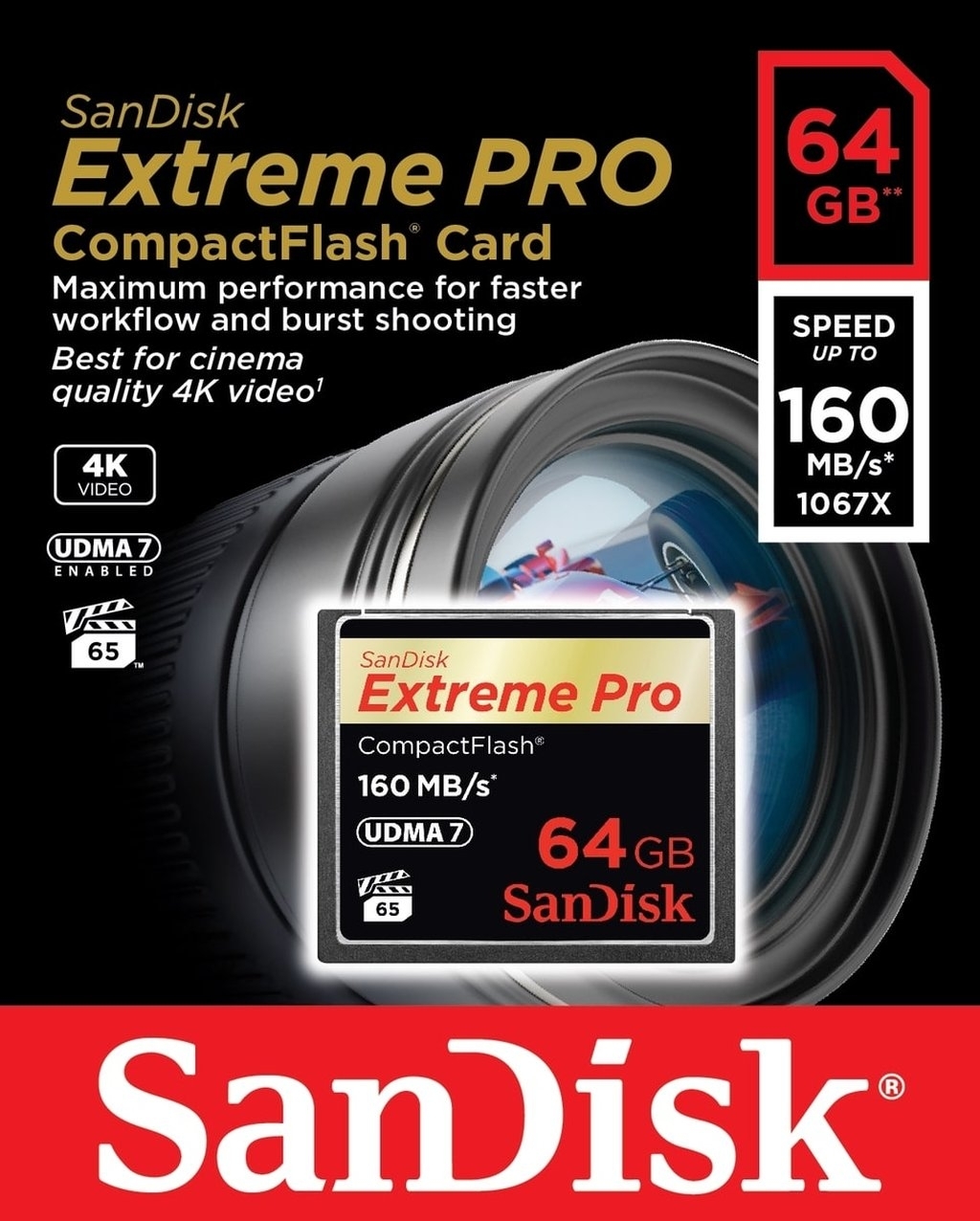 SanDisk 64GB CF Speicherkarte Extreme Pro