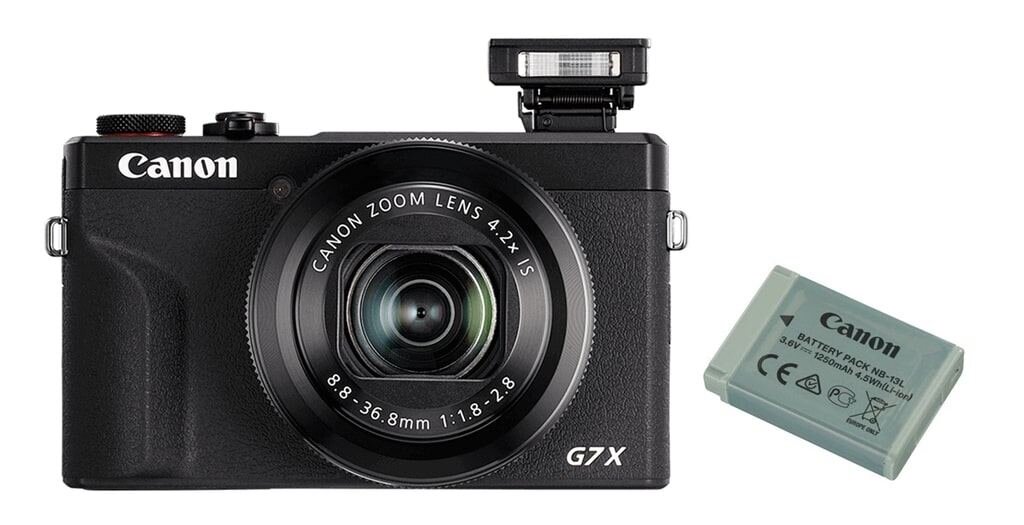 Canon PowerShot G7X Mark III schwarz Battery Kit + Zusatzakku