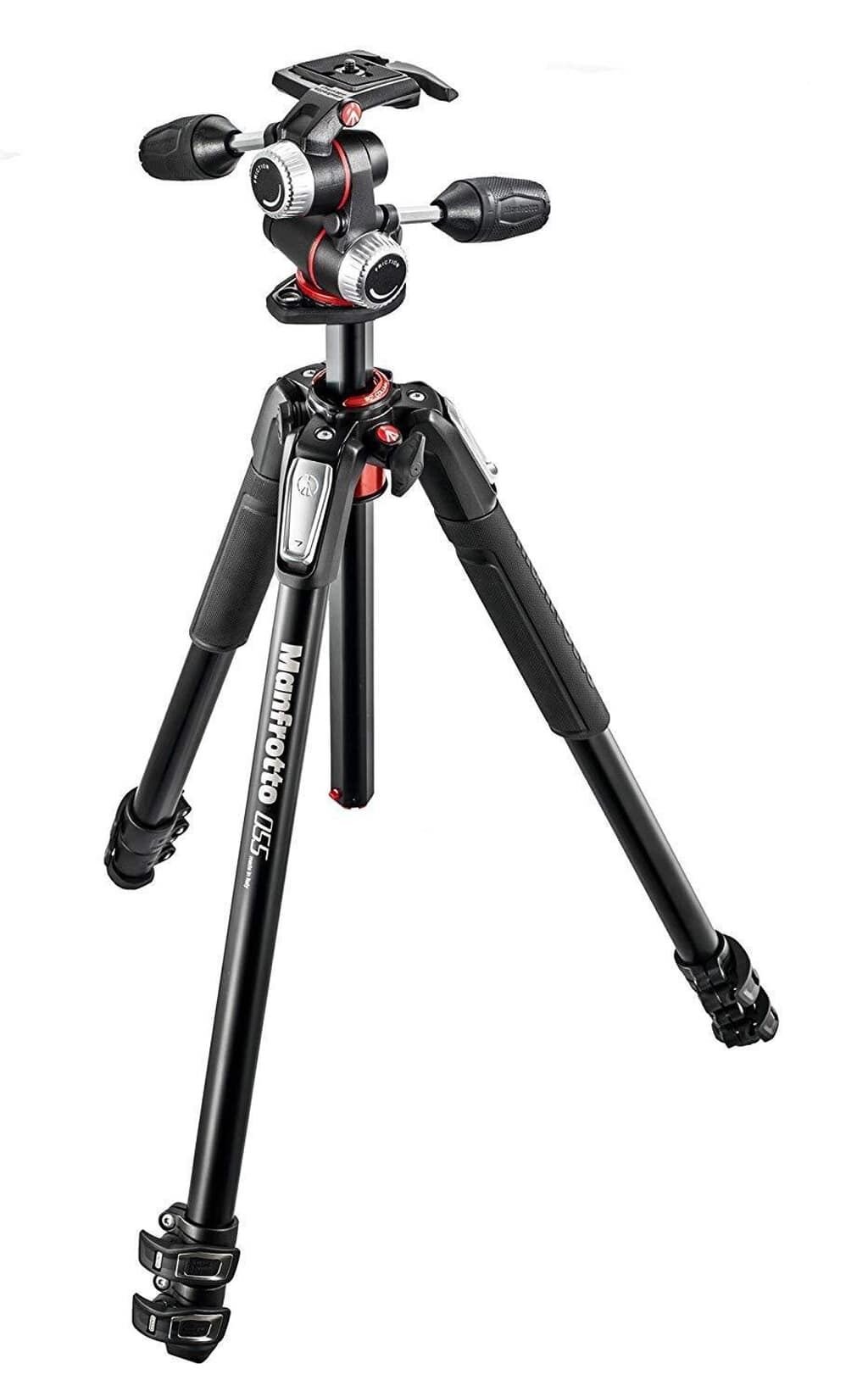 Manfrotto Stativ MK055-XPRO3-3W + 3 Wege Neiger Alu