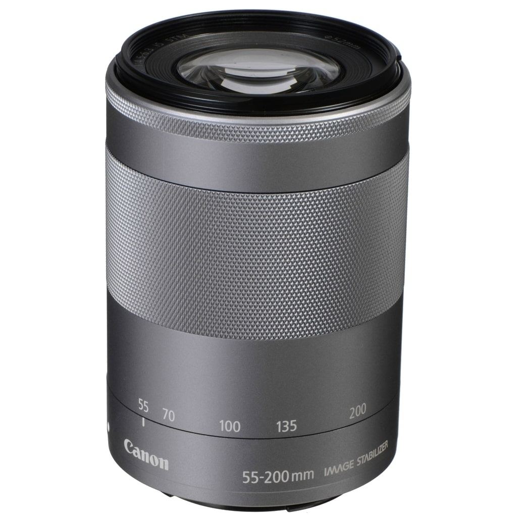 Canon EF-M 55-200mm 1:4,5-6,3 IS STM silber aus Set