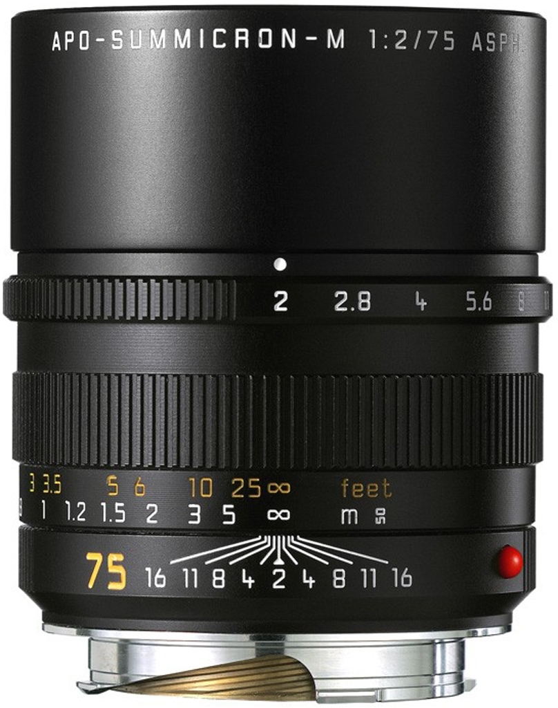 LEICA APO-SUMMICRON-M 75mm 1:2 ASPH. schwarz eloxiert