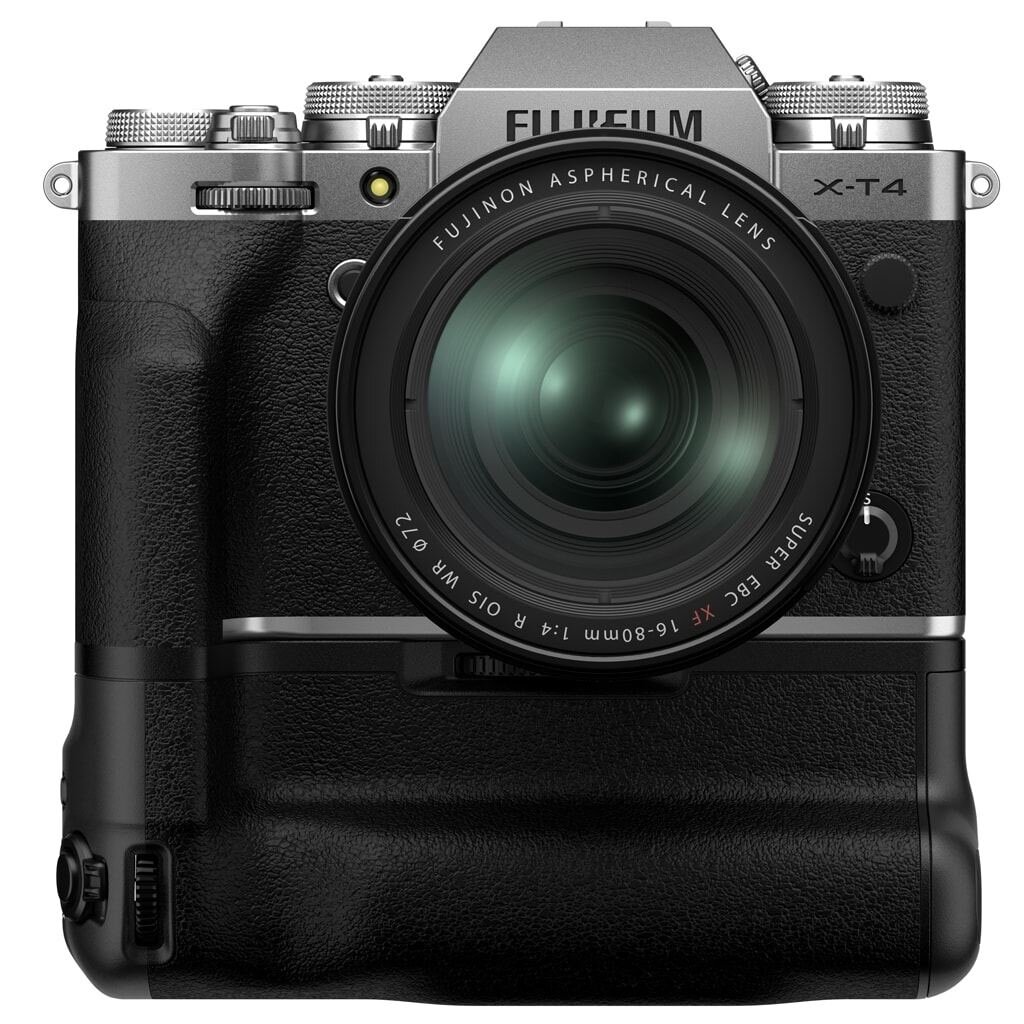 Fujifilm X-T4 silber inkl. XF 16-80mm 1:4 R OIS WR + VG-XT4 Batteriehandgriff
