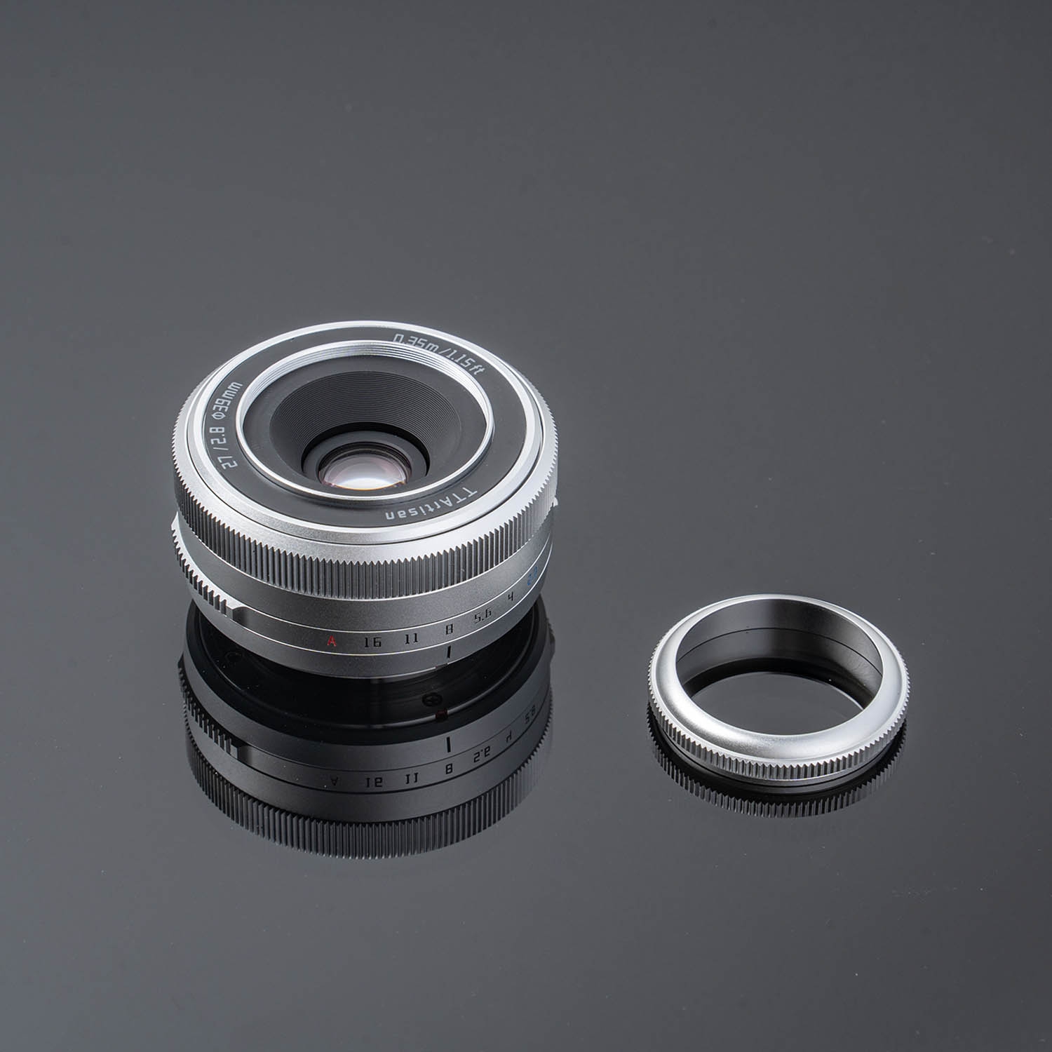 TTArtisan AF 27mm 1:2,8 für Fuji X silber