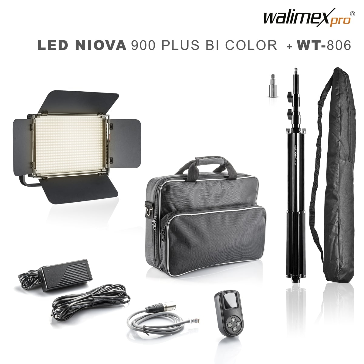 Walimex Pro LED Niova 900 Plus Bi Color + WT-806