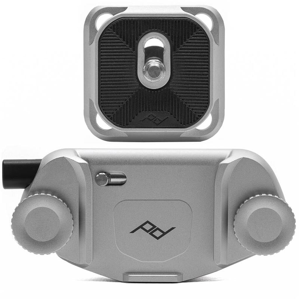 Peak Design Capture Clip v3 inkl. Standard Plate silber