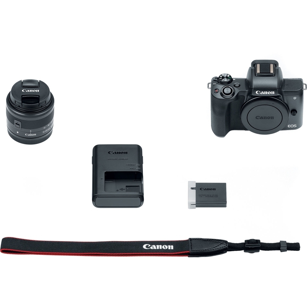 Canon EOS M50 II schwarz inkl. EF-M 15-45 1:3.5-6.3 IS STM Special Kit