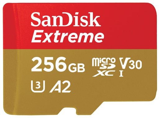 SanDisk micro SDXC Extreme 256GB 190 MB/s + Adapter