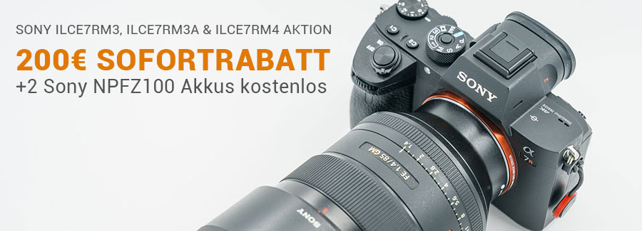 SONY ALPHA 7R III / IV AKTION: 01.07.2021 - 31.07.2021