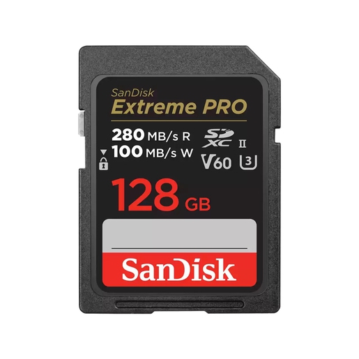 SanDisk Extreme Pro SDXC 128GB UHS-II 280MB/s V60