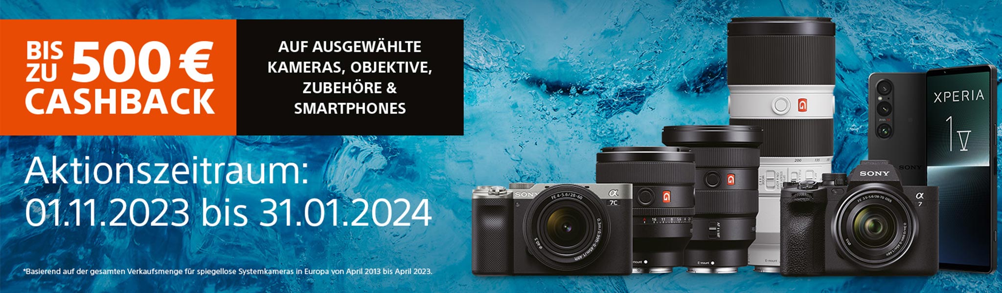 SONY WINTER CASHBACK: 01.11.2023 - 31.01.2024