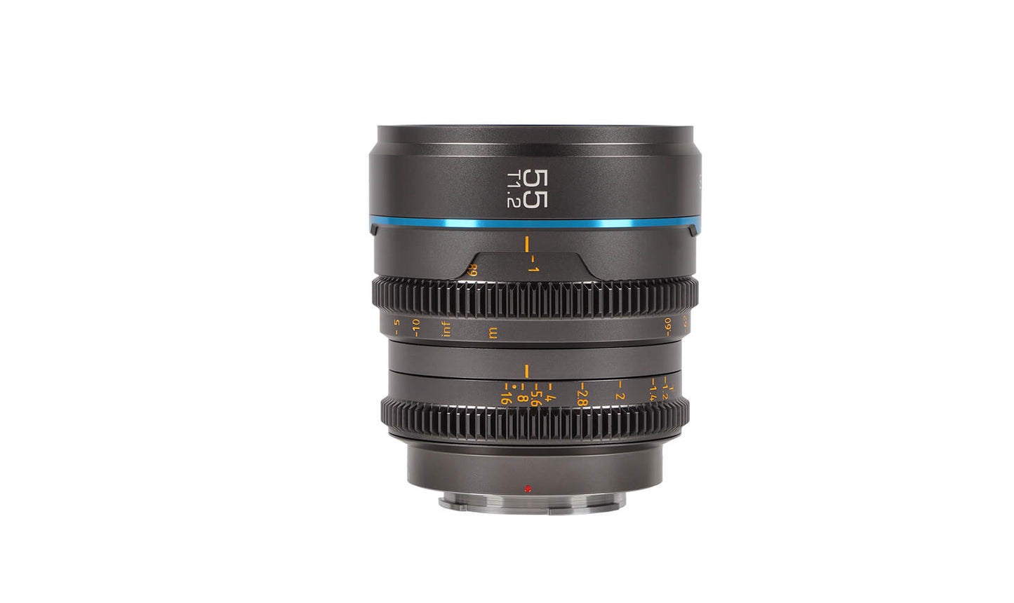 SIRUI Night Walker 55mm T1.2 S35 Cine Objektiv für Sony E-Mount metallgrau