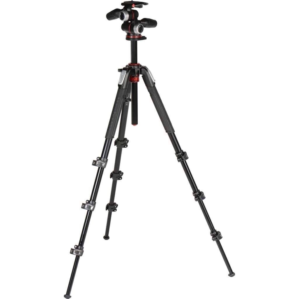 Manfrotto MK190XPRO4-3W 190 Alu Stativ QPL mit XPRO 3-Wege-Neiger 4 Segmente