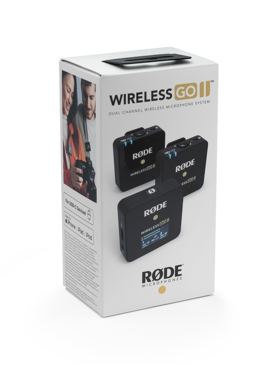 Rode Wireless GO II Digitales 2-Kanal Drahtlos-Mikrofonsystem